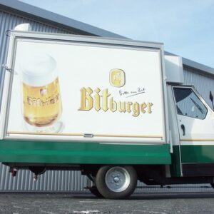 Zapfmobil mit Kühlhaus und 2-leitiger Zapfanlage