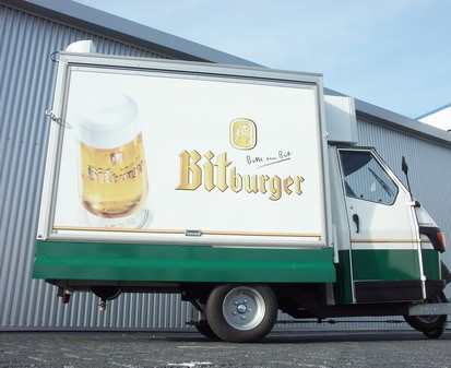 Zapfmobil mit Kühlhaus und 2-leitiger Zapfanlage